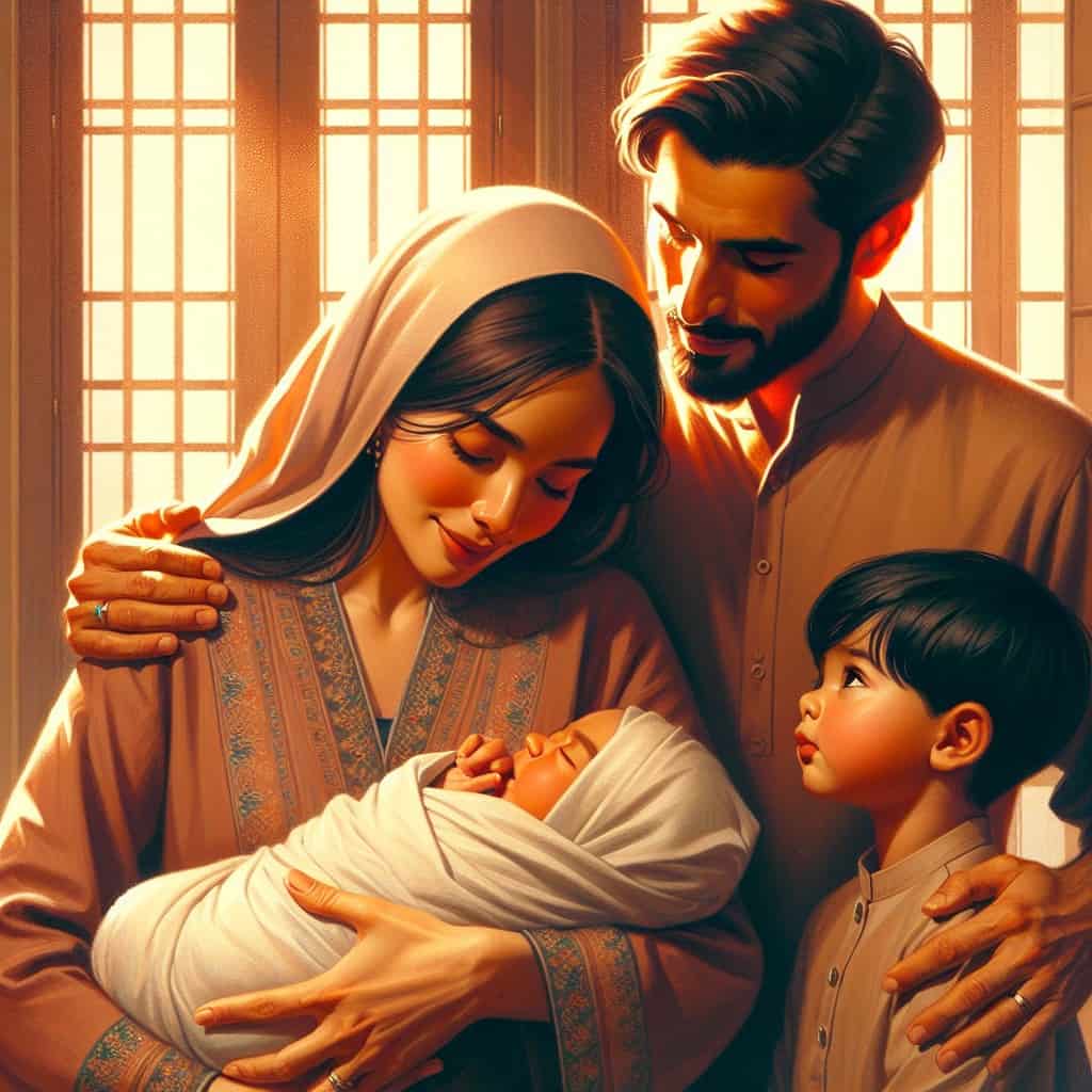 family behavior for protecting mother and baby