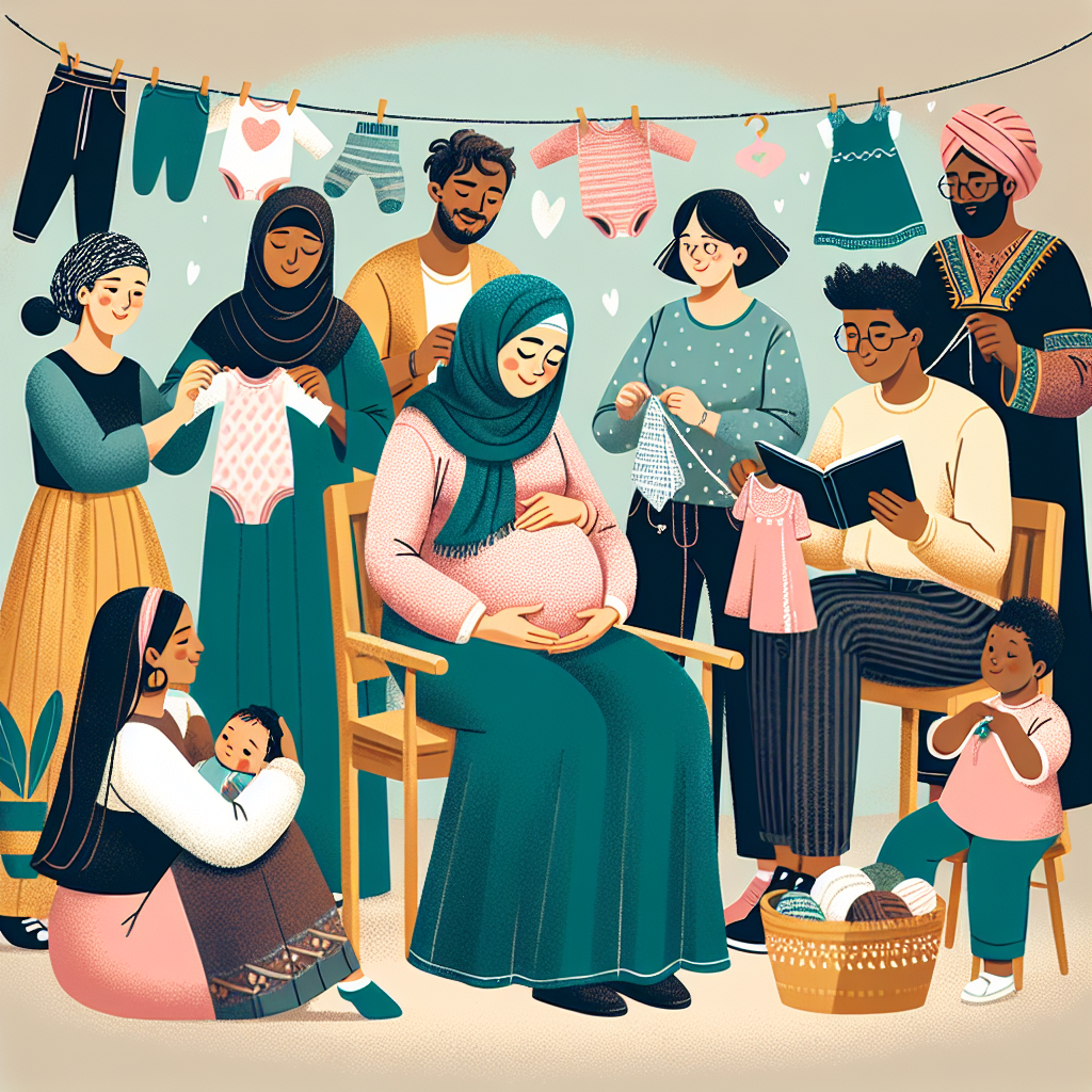 how families support pregnant mother and baby